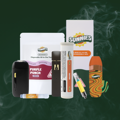 A variety of Sunnies vape products