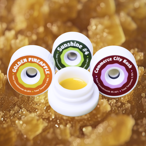 Three jars of Sunnies concentrates 