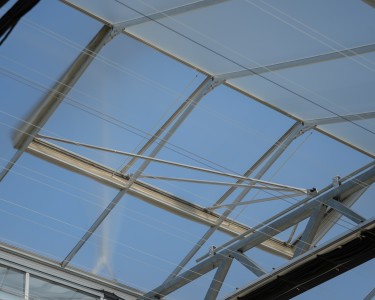 roof vent in a greenhouse