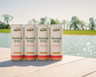 Sunnies House Mocktails on a dock